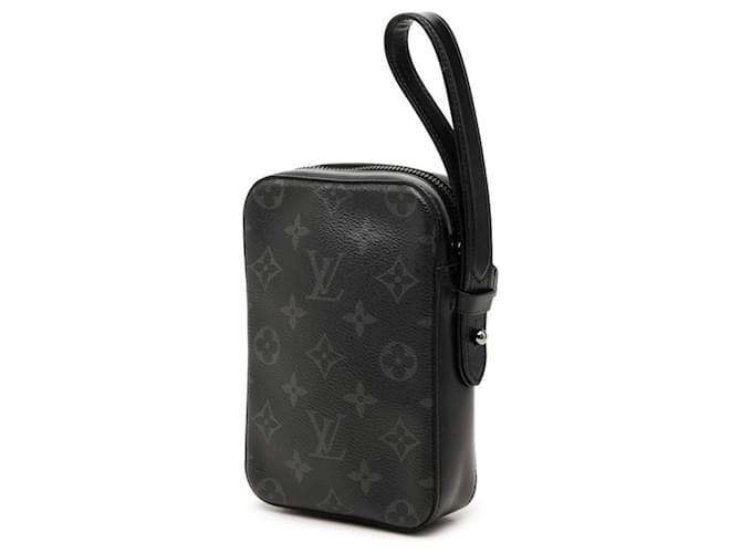 Clutch Box Louis Vuitton Monogram Eclipse Nero - vista 2