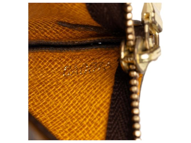 Louis Vuitton Monogram Pochette Clé Bellboy Geldbörse/Münzbeutel Braun Gelb - Ansicht 7