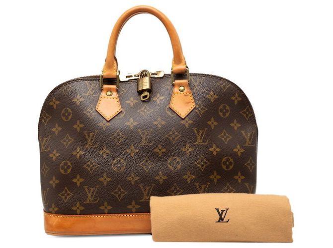 Borsa Louis Vuitton Monogram Alma PM Marrone - vista 9