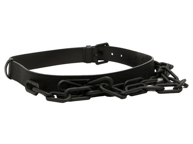 Cintura Monogram Taurillon Signature Louis Vuitton Nero - vista 3