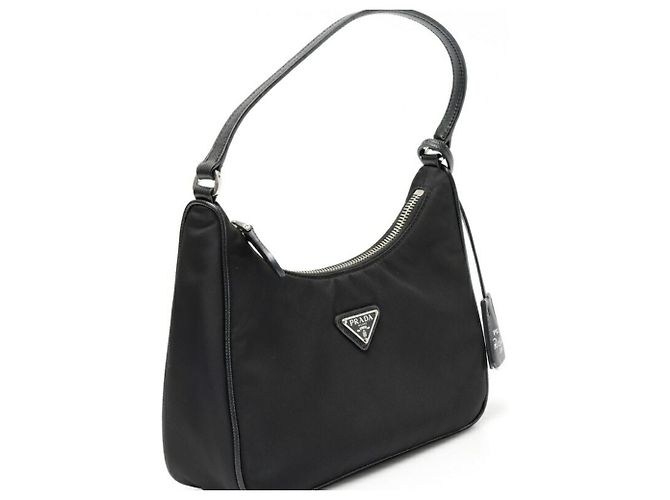 Borsa a tracolla Prada Re-Edition 2005 Re-Nylon Nero - vista 2
