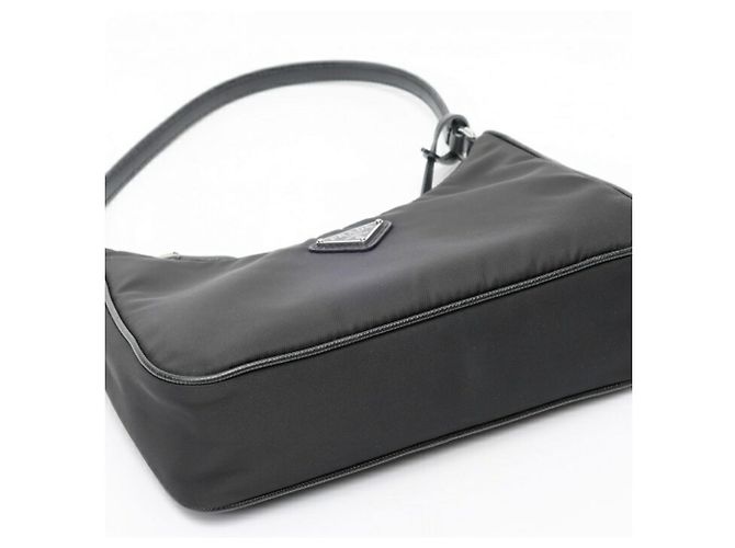 Borsa a tracolla Prada Re-Edition 2005 Re-Nylon Nero - vista 4
