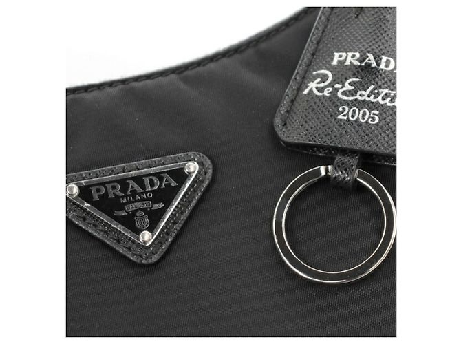 Borsa a tracolla Prada Re-Edition 2005 Re-Nylon Nero - vista 6