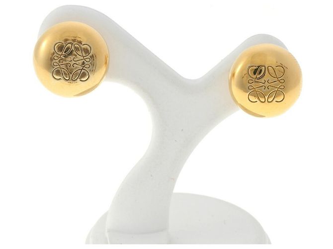 Orecchini a lobo Anagram Pebble Loewe D'oro - vista 2