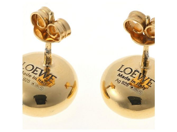 Orecchini a lobo Anagram Pebble Loewe D'oro - vista 3