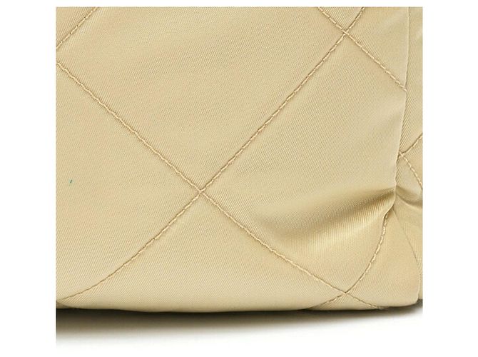 Borsa Tote con Catena Prada Re-Edition 1995 Beige - vista 6