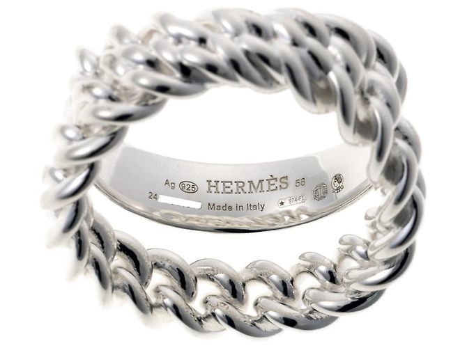 Hermès Hermes Boucles Sellier Inflexible Ring Silber - Ansicht 4