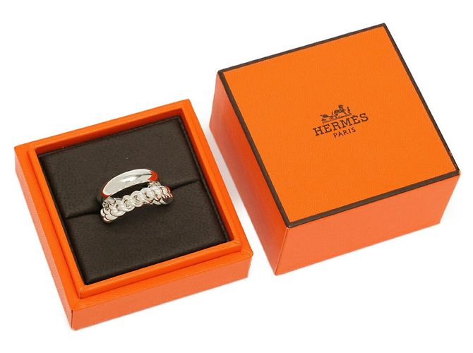 Hermès Hermes Boucles Sellier Inflexible Ring Silber - Ansicht 5