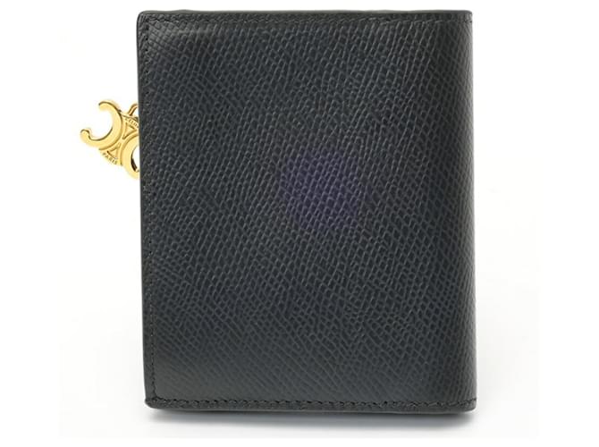 Triomphe Céline Cartera compacta bi-fold Celine Negro - vista 2