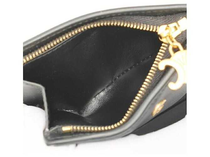 Triomphe Céline Cartera compacta bi-fold Celine Negro - vista 7