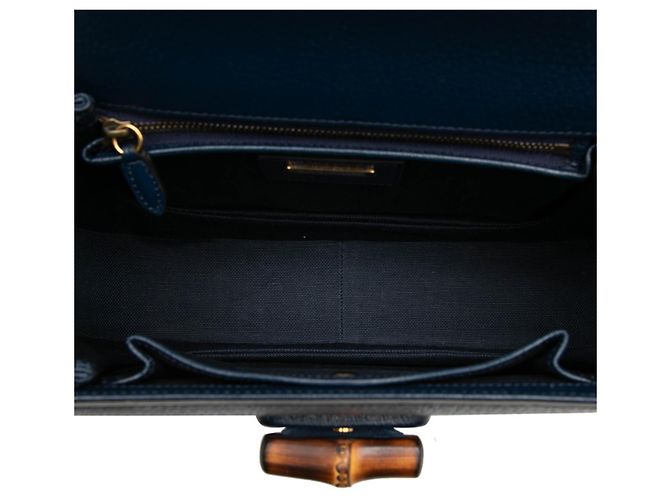 Borsa a mano/Borsa a tracolla Gucci Bamboo 1947 Multicolore Blu navy - vista 4