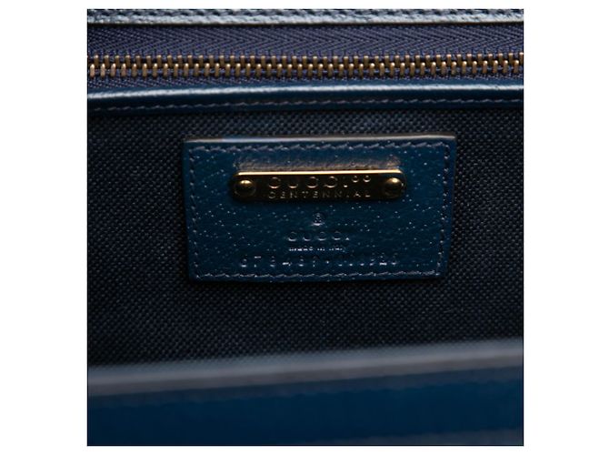 Borsa a mano/Borsa a tracolla Gucci Bamboo 1947 Multicolore Blu navy - vista 5