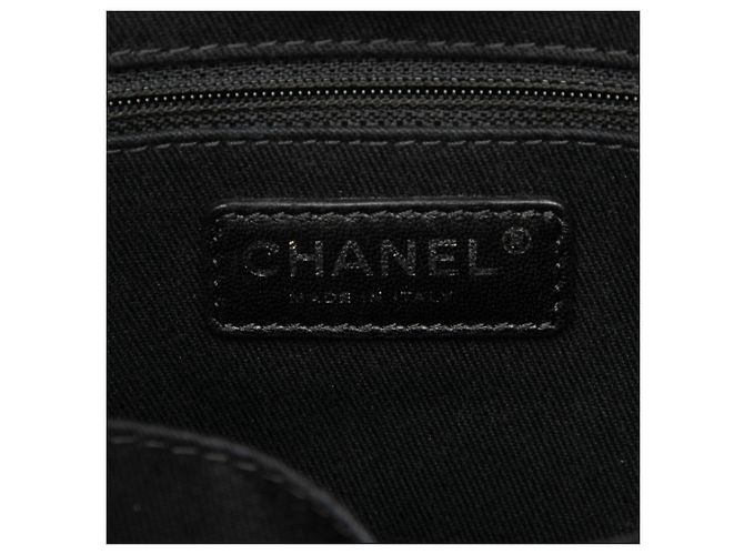 Chanel Deauville PM Chain Tote Bag Braun Schwarz - Ansicht 5