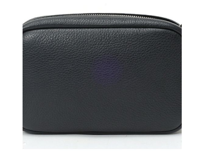 Borsa a tracolla in pelle morbida Vitello Daino Prada Nero - vista 3
