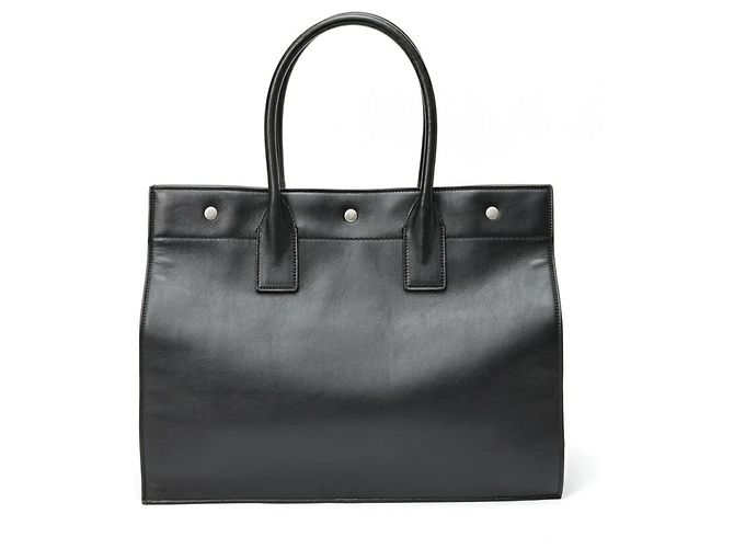 Borsa Tote Piccola Saint Laurent Rive Gauche Nero - vista 3