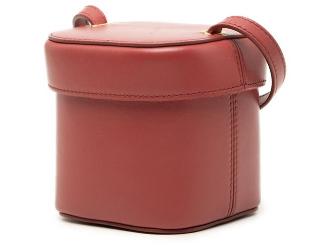 Céline Celine Cuir Triomphe Crossbody Small Box Shoulder Bag Rosa - vista 2