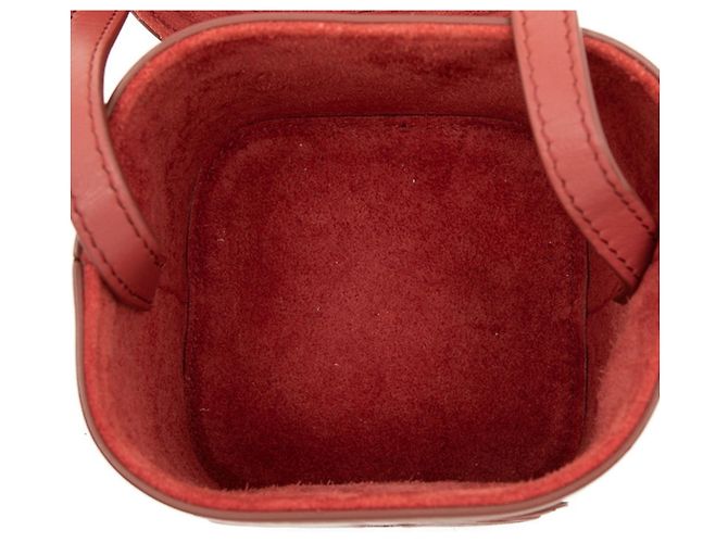 Céline Celine Cuir Triomphe Crossbody Small Box Shoulder Bag Rosa - vista 5