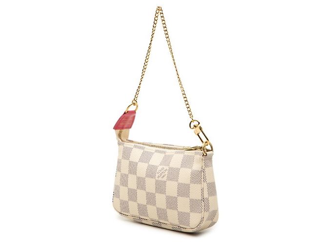 Louis Vuitton Damier Azur Vivienne Mini Pochette Bianco Multicolore - vista 2