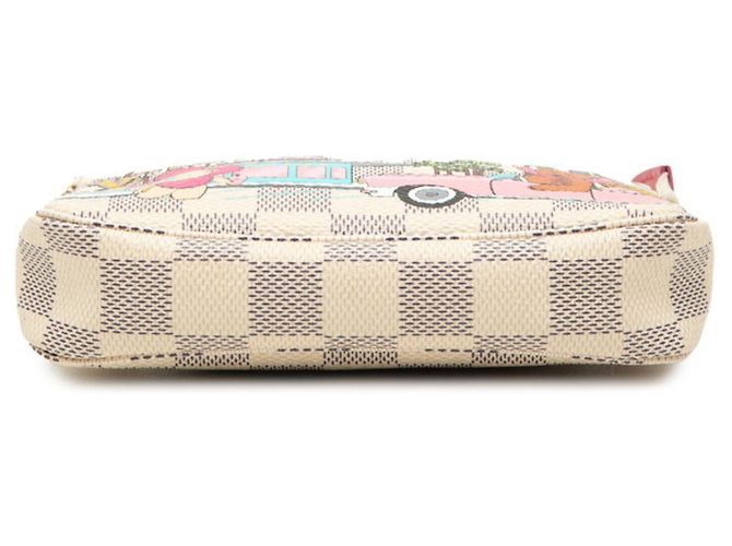 Louis Vuitton Damier Azur Vivienne Mini Pochette Bianco Multicolore - vista 3