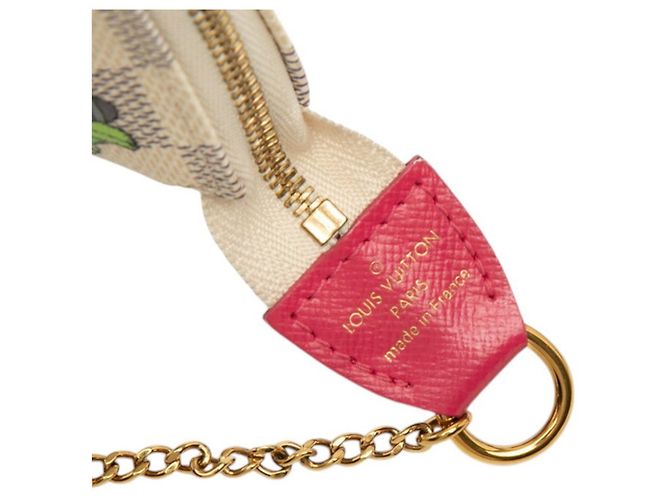 Louis Vuitton Damier Azur Vivienne Mini Pochette Bianco Multicolore - vista 5