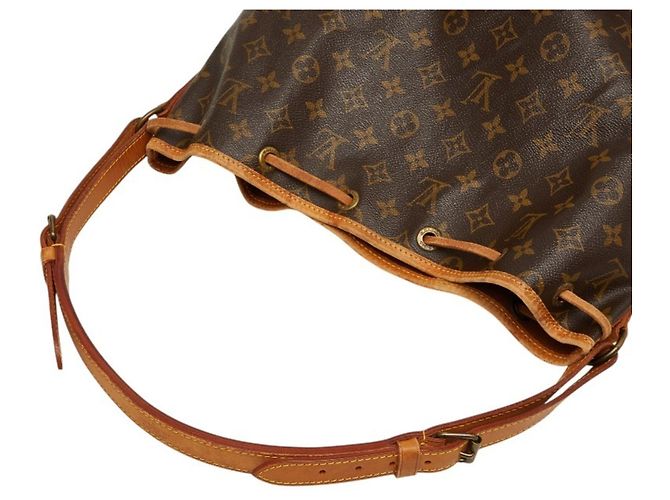 Borsa a Spalla Louis Vuitton Monogram Noe Marrone - vista 10