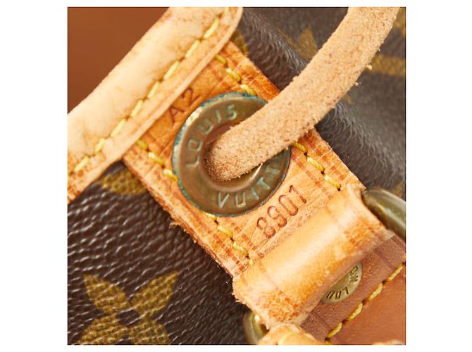 Borsa a Spalla Louis Vuitton Monogram Noe Marrone - vista 13