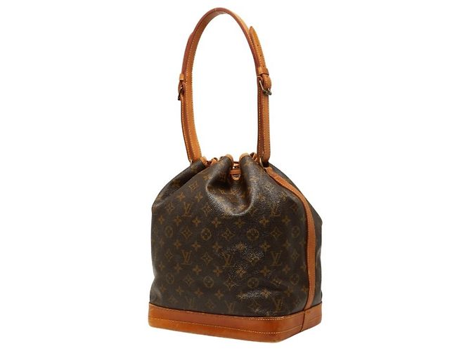 Borsa a Spalla Louis Vuitton Monogram Noe Marrone - vista 2