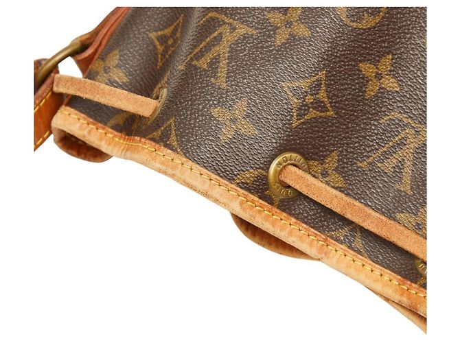 Borsa a Spalla Louis Vuitton Monogram Noe Marrone - vista 9