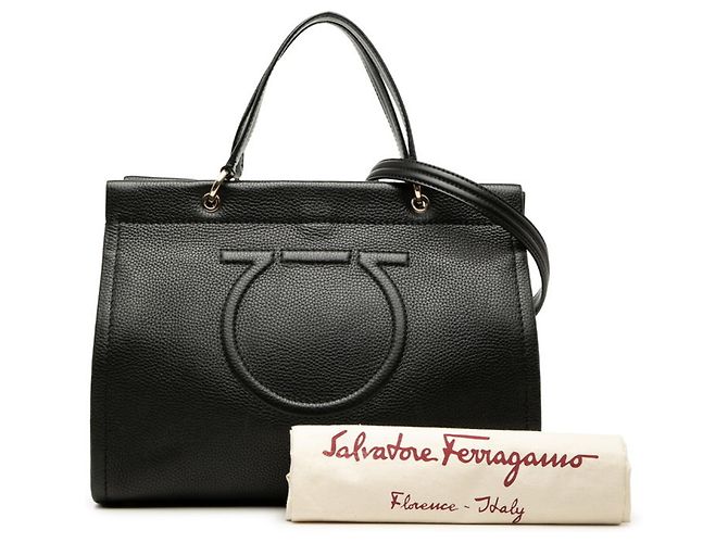 Borsa Salvatore Ferragamo Gancini Nero - vista 6