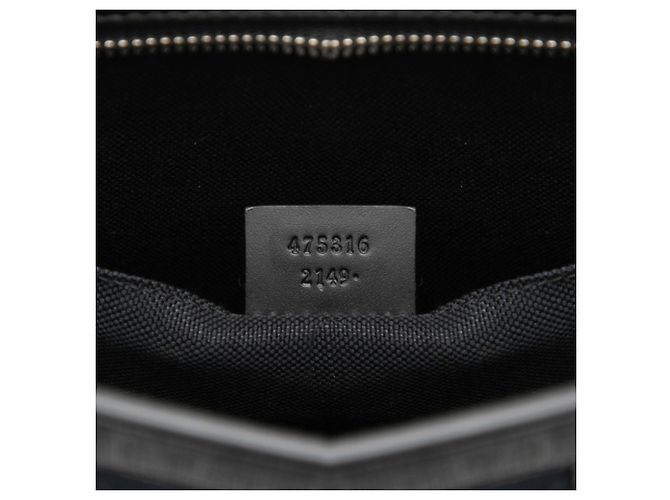 Clutch Gucci GG Supreme Sherry Line Nero - vista 6