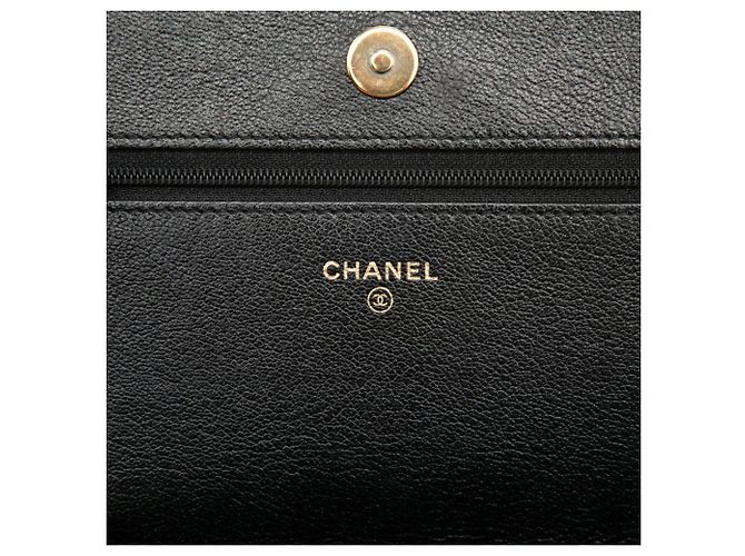 Borsa a Spalla Chanel Coco Mark Studded Chain Wallet Nero - vista 5