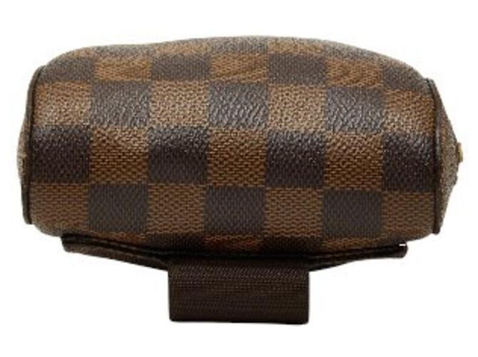 Borsa a tracolla Louis Vuitton Damier Geronimos Marrone - vista 3