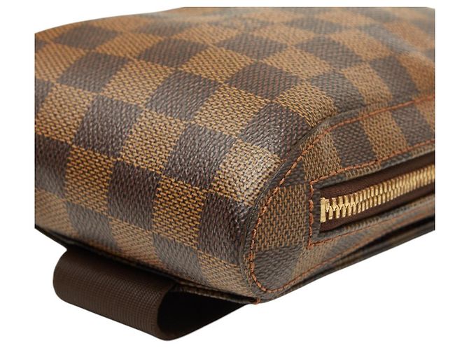 Borsa a tracolla Louis Vuitton Damier Geronimos Marrone - vista 4