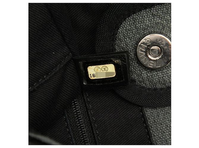 Chanel Deauville PM Chain Tote Bag Braun Schwarz - Ansicht 6