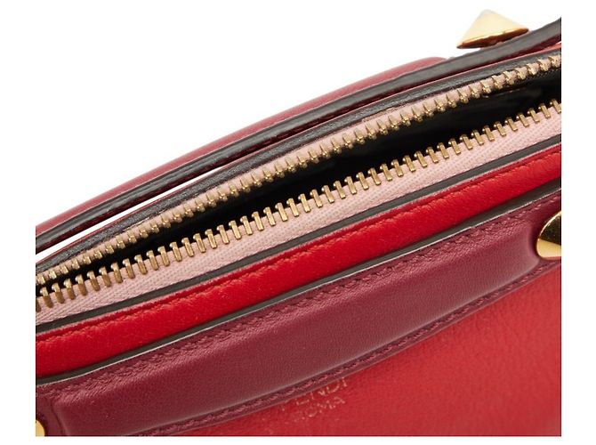Mini borsa a mano Fendi By The Way Rosa Rosso - vista 8