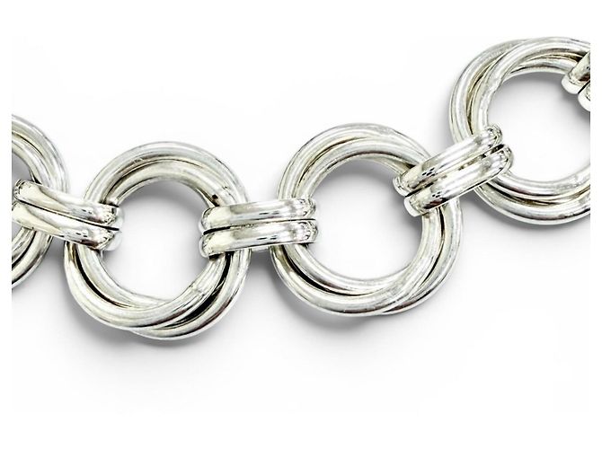 Tiffany & Co Collana Tiffany Vintage Triple Link Argento - vista 3