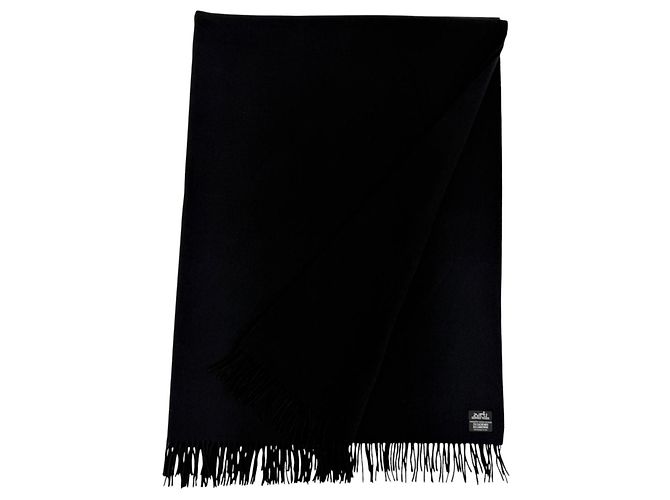 Hermès HERMES Kaschmirwollstola schwarz - Ansicht 2