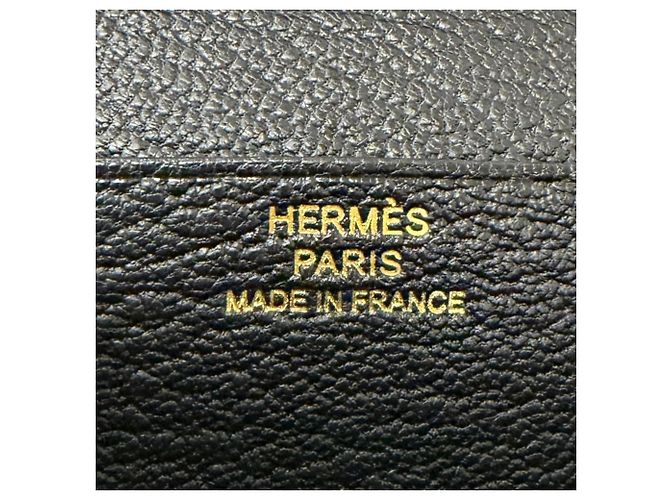 Hermès HERMES Bearn Soufflé Long Wallet Black - view 10