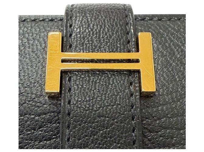 Hermès HERMES Bearn Soufflé Long Wallet Black - view 8