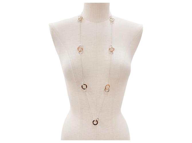 Collana lunga Tiffany & Co. 1837 Interlocking Multi Circle Argento D'oro - vista 3