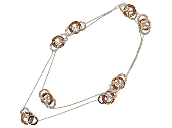Collana lunga Tiffany & Co. 1837 Interlocking Multi Circle Argento D'oro - vista 5