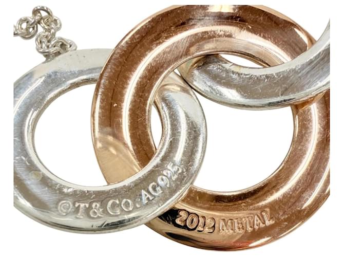 Collana lunga Tiffany & Co. 1837 Interlocking Multi Circle Argento D'oro - vista 8