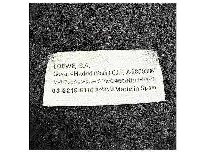 Loewe Mohair-Wollstola in Schwarz - Ansicht 7