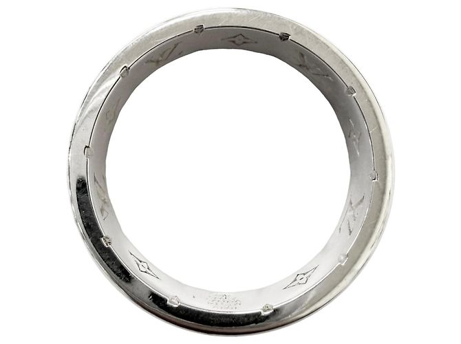 Louis Vuitton M1534L Band Ring Schwarz Silber - Ansicht 4