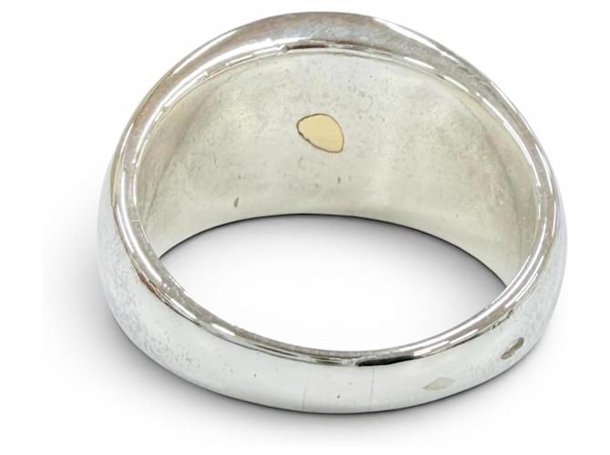 Hermès Hermes Vintage Combination Sellier Ring Silber Golden - Ansicht 4