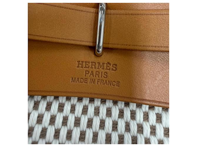 Hermès Borsa a tracolla Hermes Herbag TPM Nero Beige - vista 13