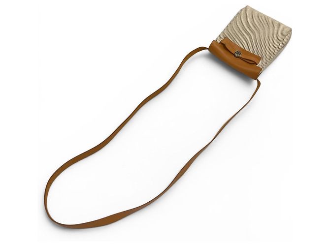 Hermès Borsa a tracolla Hermes Herbag TPM Nero Beige - vista 5