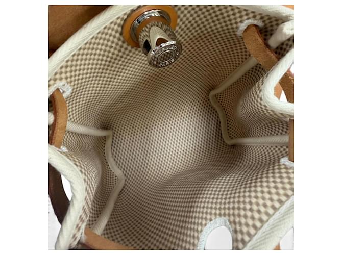 Hermès Borsa a tracolla Hermes Herbag TPM Nero Beige - vista 9