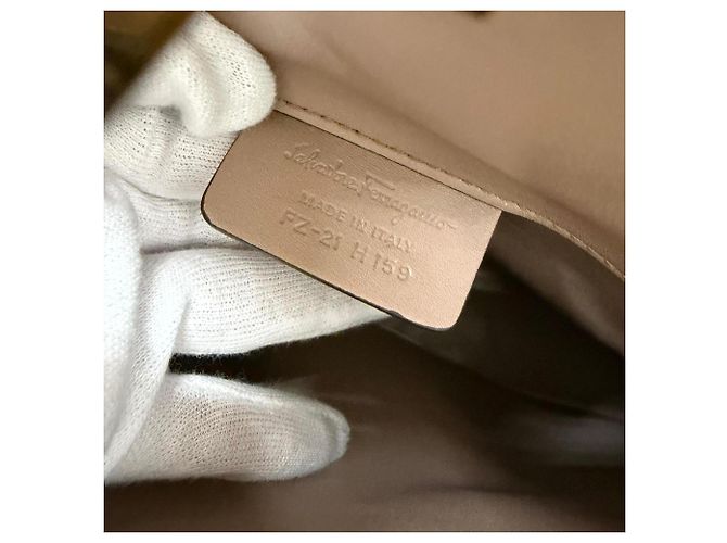 Borsa a tracolla 2-way in pelle morbida Studio Gancini Salvatore Ferragamo Marrone - vista 11