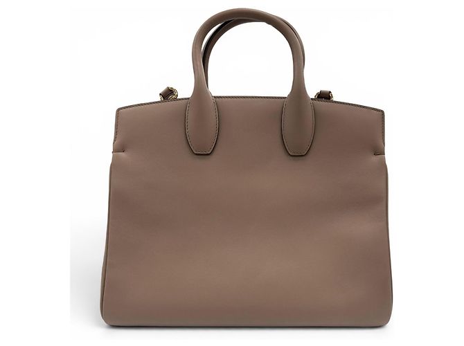 Borsa a tracolla 2-way in pelle morbida Studio Gancini Salvatore Ferragamo Marrone - vista 3